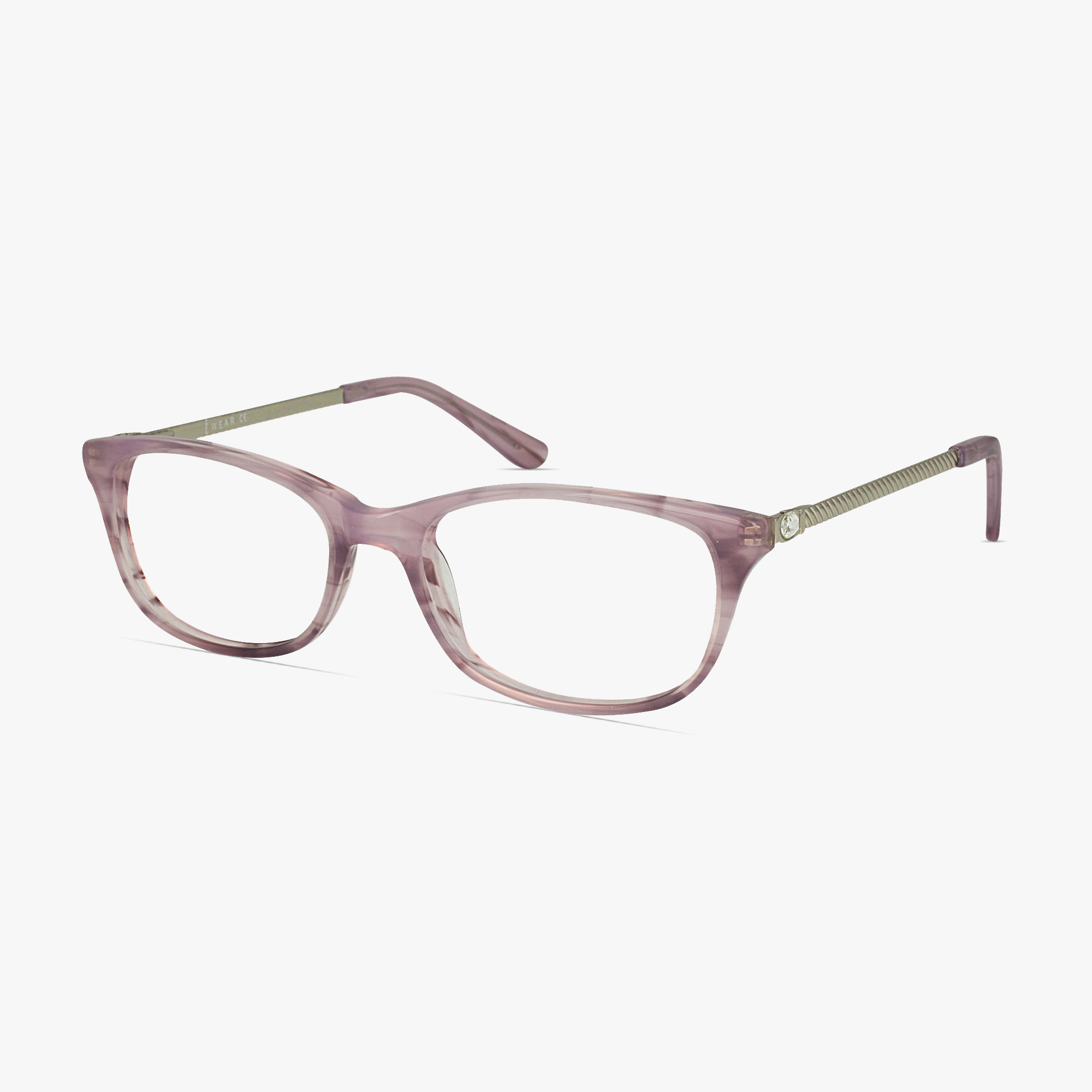 iWear 5081 Ladies Oval Pink Pearl Glasses for Women from Framesfoundry - Angle View