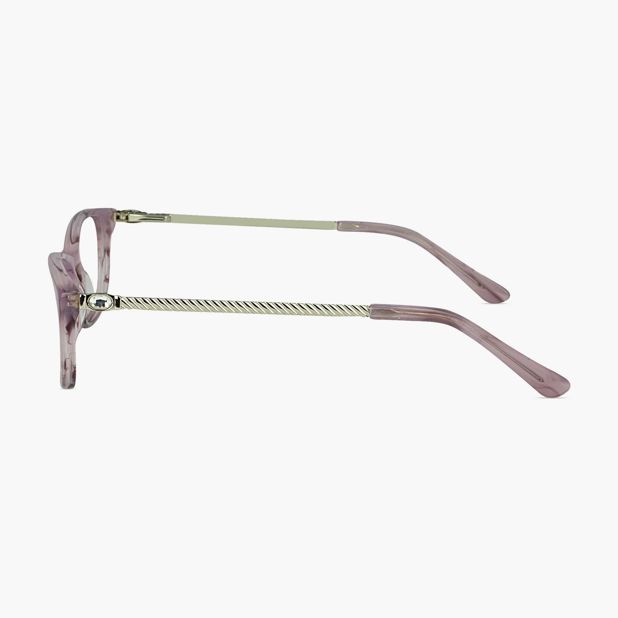 iWear 5081 Ladies Oval Pink Pearl Glasses for Women from Framesfoundry - Side View