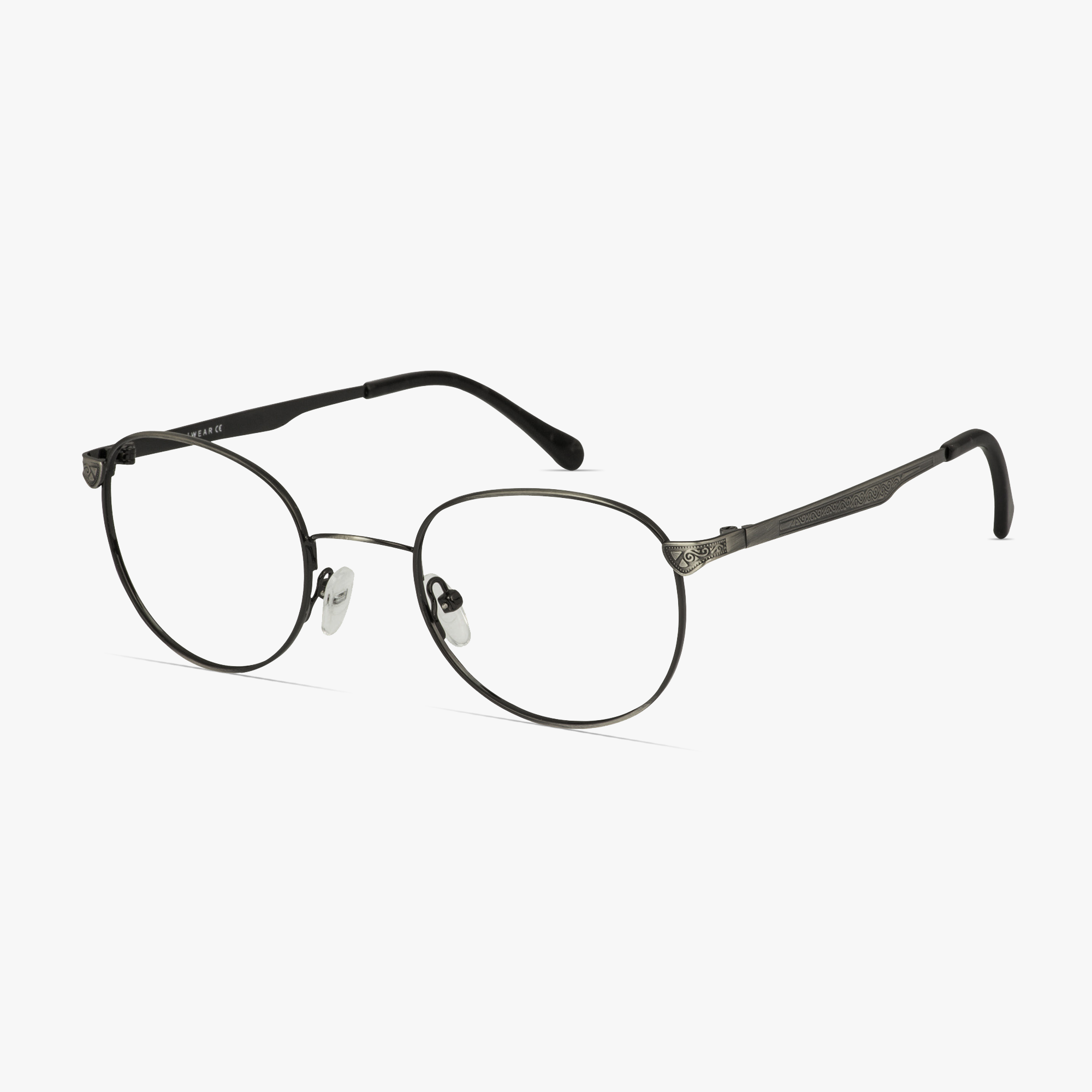 iWear 6060 Stainless Steel Black Ombre Glasses for Men and Women from Framesfoundry - Angle View