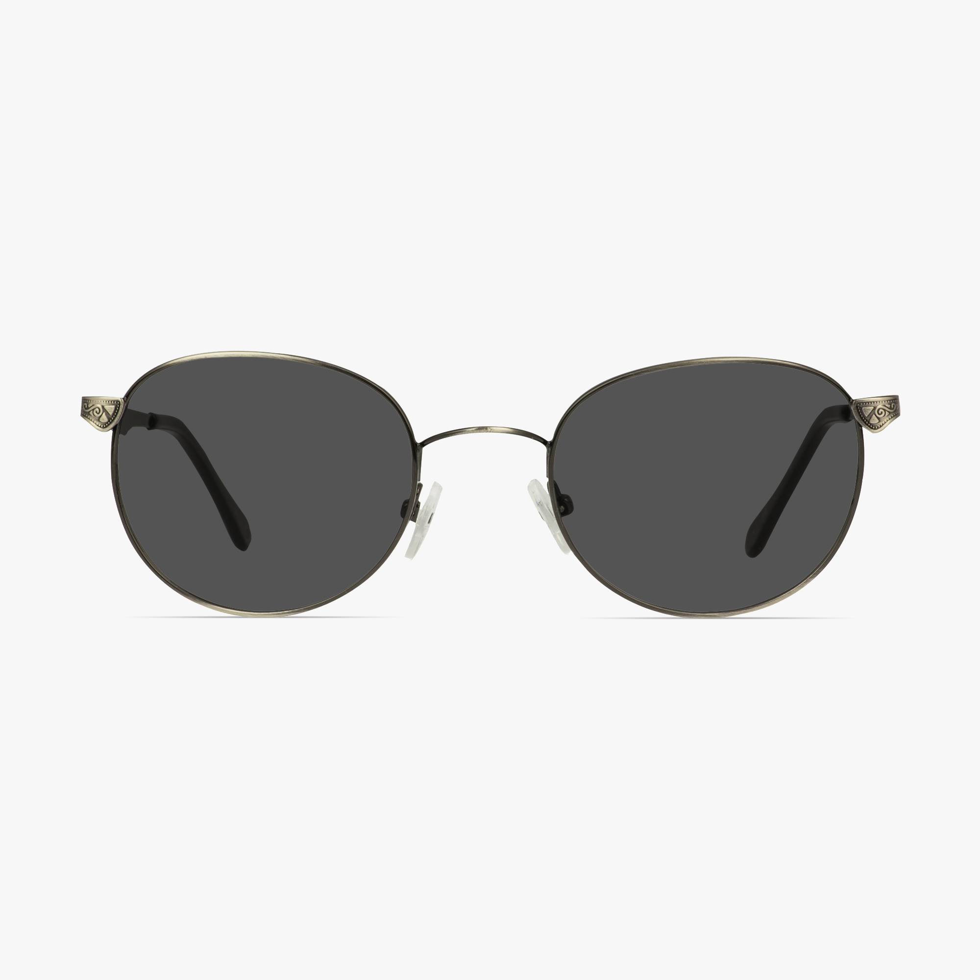 iWear 6060 Stainless Steel Black Ombre Sunglasses for Men and Women from Framesfoundry - Front View