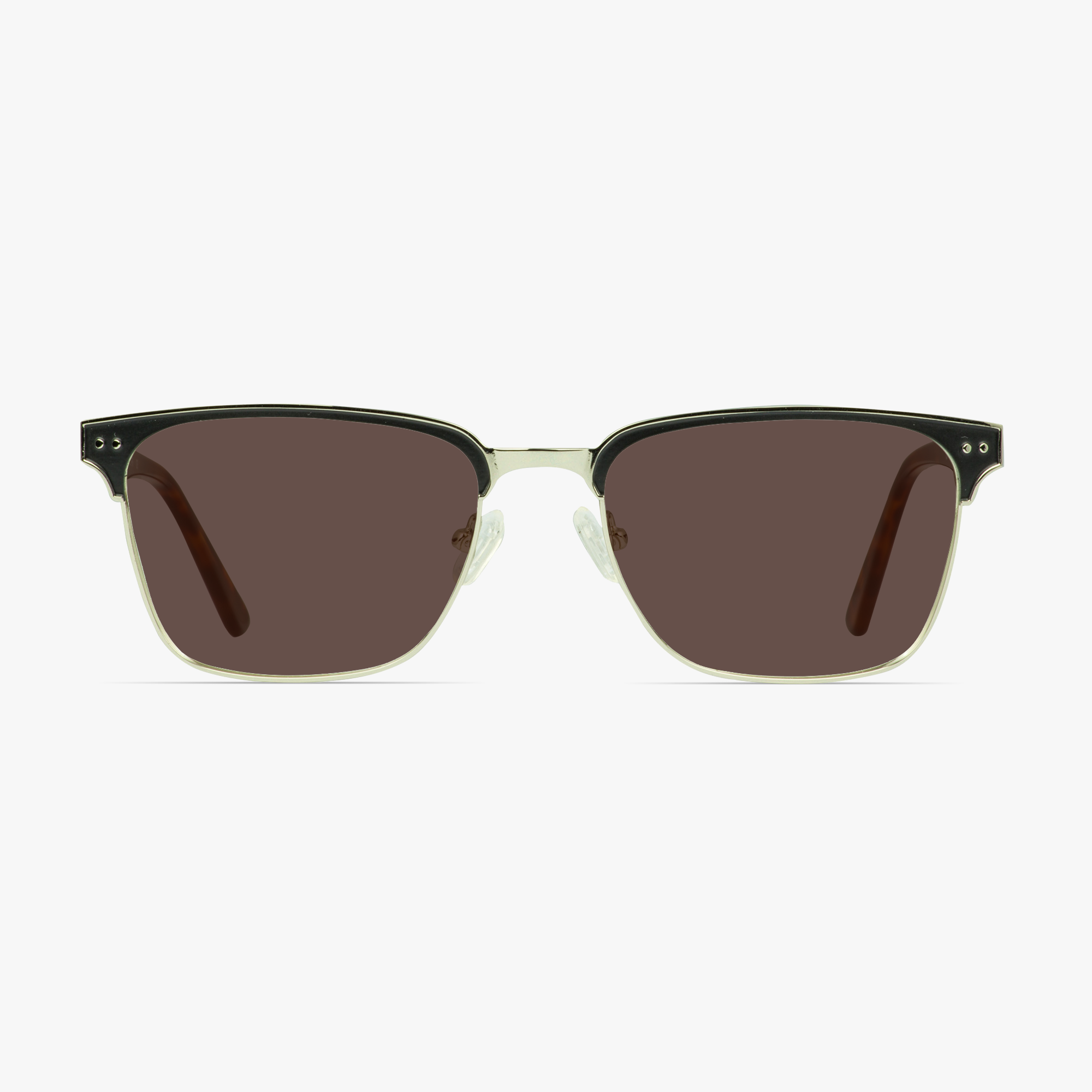 IWear 6071 Twilight Black Retro Sunglasses for Men from Framesfoundry - Front View