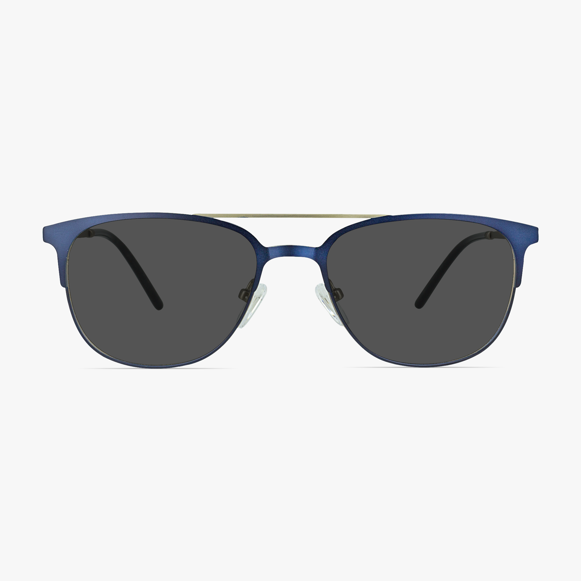 IWear 6074 Aviator Double-Bar Dawn Blue Sunglasses for Men from Framesfoundry - Front View