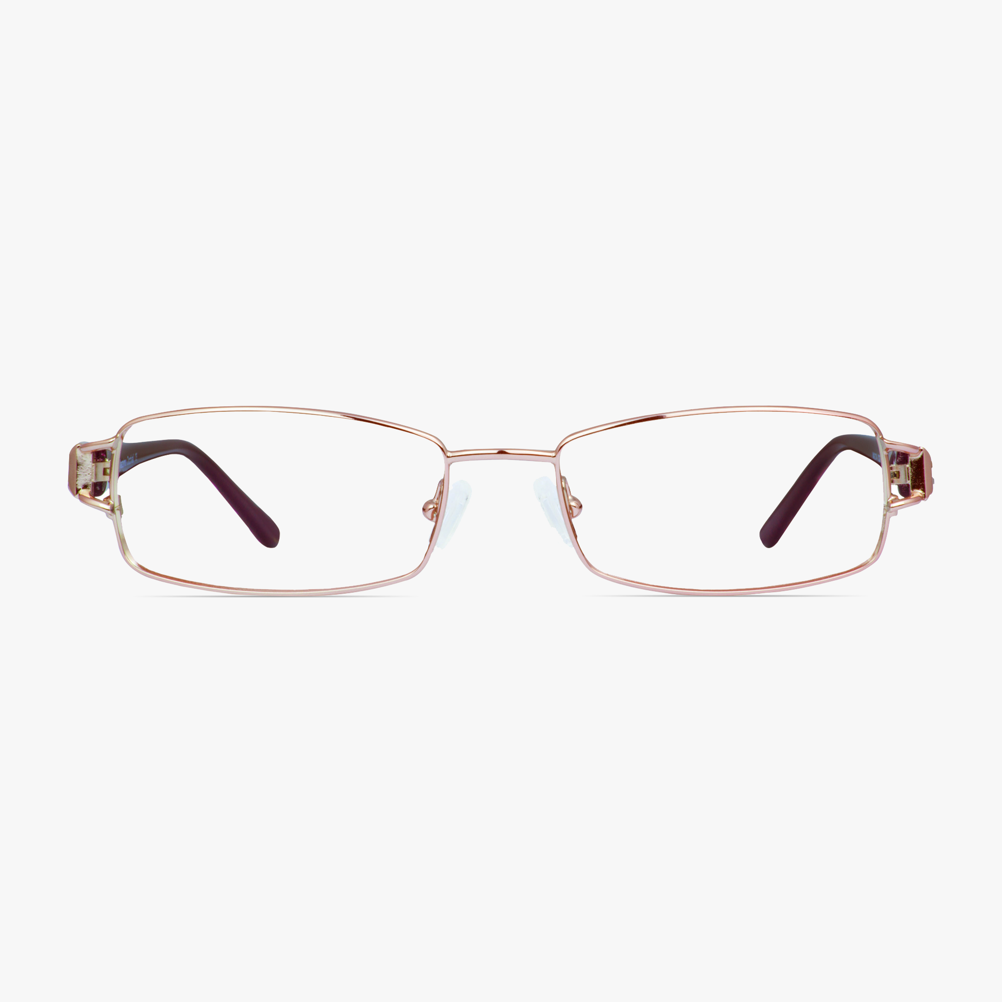 MA2174 Rectangular Coral Glasses for Women from FramesFoundry - Front view