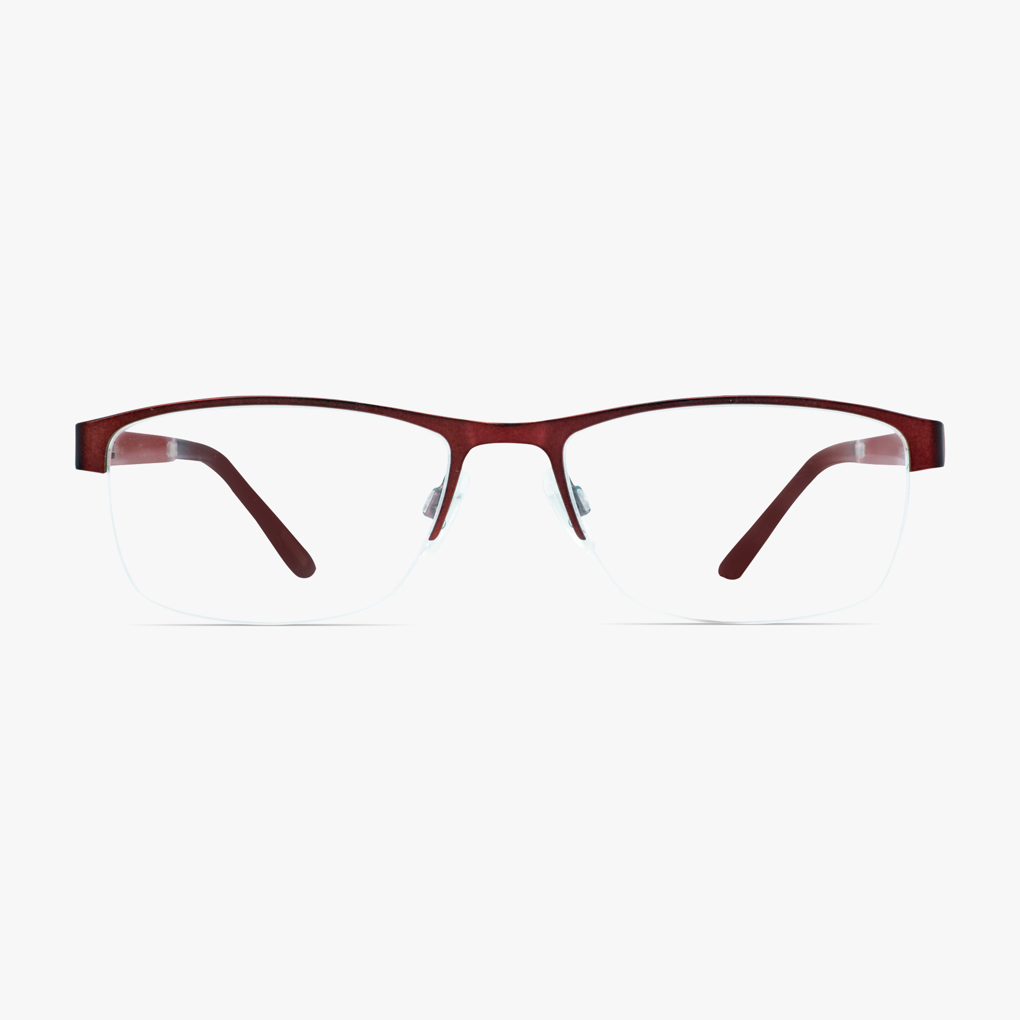 Revlon RV1331 Red Semi-Rimless Glasses for  Women by FramesFoundry - Front View